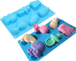 How to make simple, practical baby shower favors in a few minutes? Amazon Com Set Of 2 Baby Shower Seris Silicone Soap Mold Baby Carriages Bottle Little Feet Bear Fondant Mold Chocolate Mold For Sugarcraft Cake Decoration Candy Making Cupcake Topper Polymer Clay Kitchen Dining