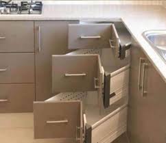 Corner Angled Kitchen Cabinets This Is A Very Unique Space Enhancer I D Love To Try Them Out To See If They Re As Functional As Corner Drawers Storage Home