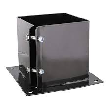 Post bases are connectors designed to provide a connection between a structural wood post (vertical member) to the concrete foundation. Buy Bisupply No Dig 6x6 Post Anchor Square Bracket 1pk Bolt Down Post Base Wood Post Ground Anchor Fence Mailbox Deck Online In Indonesia B08c8jkclz