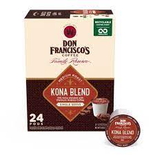 4.2 out of 5 stars with 1569 ratings. Don Francisco S Kona Blend Medium Roast Coffee Single Serve Pods 24ct Target