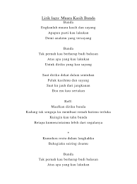 Tak mampu diriku dapat berdiri tegar, terima kasih cinta inilah lirik bisa dicari di website : Lirik Lagu Terima Kasih Bunda Bersama