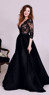 Discount Sleeves Black Evening Prom Dresses Colorful Long A Line Princess Lace Dresses Wf02g59 480 Prom Dresses Long With Sleeves Prom Dresses With Sleeves Prom Dresses Lace