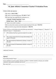 End of season program evaluation standard posted: Top 7 Coaching Evaluation Form Templates Free To Download In Pdf Format