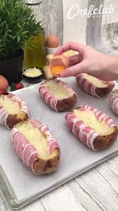 Chefclub Chefclub On Tiktok La Pomme De Terre Au Plat L œuf A La Patate Recettes De Cuisine Pommes De Terre Farcis Au Four Pomme De Terre Au Four