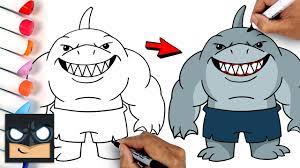 How To Draw King Shark | Suicide Squad - YouTube