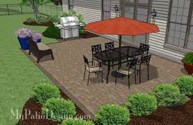 Extend The Family Fun And Relaxation Outdoors With Our Large Rectangular Paver Patio Design Plenty Of Space F Patio Pavers Design Patio Layout Diy Stone Patio