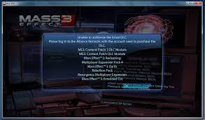 Well, i found on the old forum a topic about dlc unlocker, and there was an interesting post from a guy called . Solved Mass Effect 3 Unable To Authorize Dlcs Answer Hq