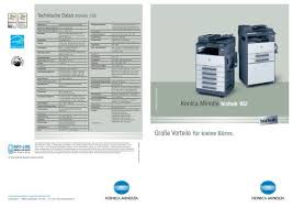 Windows users who are inexperienced in updating konica minolta multifunction printer device drivers can use the driverdoc. Konica Minolta Bizhub 162 Jahn Buroorganisation Gmbh