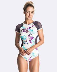 Womens Mesh It Up Short Sleeve Onsie Rash Vest By Roxy Online The Iconic Australia Rash Vests Short Sleeve Onsie Clothes