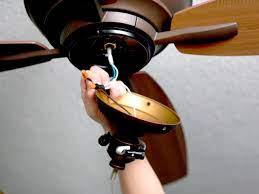 Often ceiling fans are powered off the lighting circuit so go to your switchboard and turn off this circuit. How To Replace A Light Fixture With A Ceiling Fan How Tos Diy