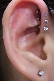 Nur Swarovski Circle Crystal Ear Piercing Jewelry 16g Earring Cool Ear Piercings Ear Piercings Helix Piercings