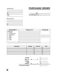 A purchase order is much more than just a form; Free Purchase Order Form Template Legal Templates