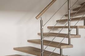Rampe D Escalier En Bois En Chene Blanchi Et Inox Rampe Rambarde Retrouvez Tous Nos Garde Corps Sur Www Escaliers P Escalier Rampe Escalier Inox Escalier Bois