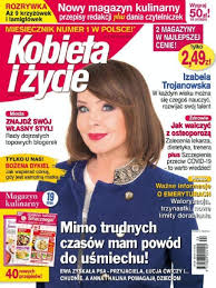 Materiały szkoleniowe w stałej sprzedaży. Izabela Trojanowska Kobieta I Zycie Magazine March 2021 Cover Photo Poland