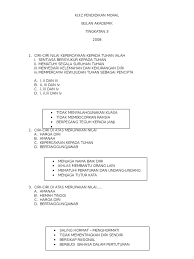 Tahun 6 buku teks pendidikan moral tahun 6 sjkt. Kuiz Pendidikan Moral