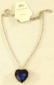 Enjoy a movie inspired style with this cubic zirconia sapphire heart engagement ring. Titanic Heart Of The Ocean 10 Replica Prop Necklace With Case Pristine Auction