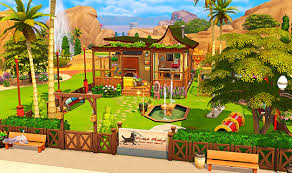 Sims 4 Cc S The Best Oasis Springs Dog Park No Cc By Mayuonline Sims Haus Sims 4 Hauser The Sims