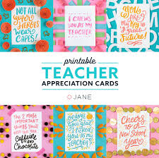 Jane Com Free Teacher Appreciation Printable Cards Appreciation Printable Teachers Day Card Teacher Appreciation Cards