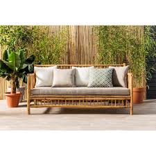 exotan bank bamboo inclusief kussens blokker exotan tuinmeubelen bamboe tuin bamboe tuinmeubelen bamboe t buitenbanken bamboe meubels thuisdecoratie