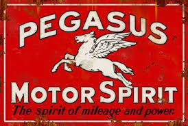 Pegasus Motor Spirit Vintage Sign Vintage Gas Oil Signs Signs For Sale Mobil From Garage A Vintage Metal Signs Vintage Advertising Signs Motor Oil Vintage