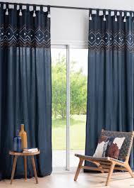 Schlaufenvorhang Aus Baumwolle Dreifarbig Bestickt 1 Vorhang 140x170 Noka Maisons Du Monde In 2020 Home Decor New Homes Curtains