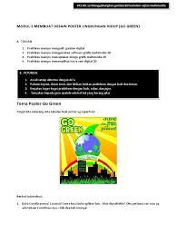 Modul pembuatan poster lingkungan go green : Modul 5 Membuat Desain Poster Lingkungan Hidup
