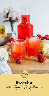 Switchel Mit Ingwer Erdbeeren Eat This Sommerdrink Rezept Erdbeeren Kombucha Switchel Recipe
