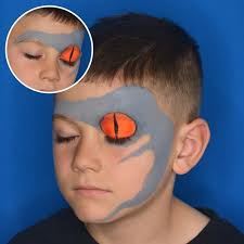 Jurassic “Blue” Face Paint Design by Pam Kinneberg