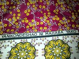 Kanga Khanga Lesso Leso Kitenge Swahili Fabric Fabric Material Girls Pattern S