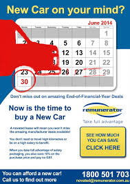 If you less than 10 per cent of your income is derived from eligible employment, for end of financial year also means that many retailers are looking to offload excess stock at reduced prices. Remunerator News End Of Financial Year Deals For A New Novated Lease