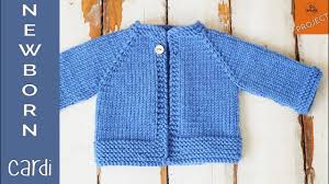 Gidday baby cardigan free knitting pattern. How To Knit A Newborn Cardigan For Beginners Part 1 Youtube