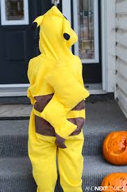 Last minute pokemon halloween costumes. Homemade Pikachu Costume And Next Comes L Hyperlexia Resources
