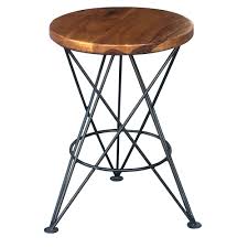 The ideal height for a bar stool for optimum comfort is about 10 inches if you have a tighter area, choose compact stools without arm rests. Ravi Star Small Bar Stool Bar Stool Metal And Wooden Bar Stool