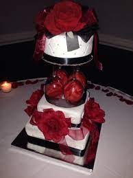 Wedding Cake With Roses Ribbon And Pearls Wedding Cake Roses Cake Buttercream Cake