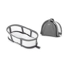 Snuggle Nest Peak Portable Infant Bassinet Grey White Baby Delight Inc