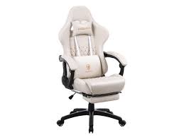 Global offensive, developed by valve corporation. Dowinx Gaming Chair Office Desk Chair With Massage Lumbar Support Type Vintage Style Armchair Pu Leather E Sports Gamer Chairs With Retractable Footrest Ivory Newegg Com