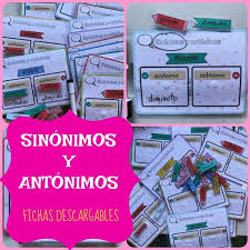 Trabajamos Sinonimos Y Antonimos Infosal Sinonimos Y Antonimos Antonimos Recursos De Ensenanza De Espanol