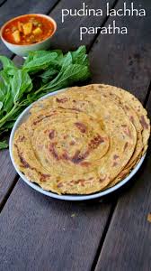 Pudina Paratha Recipe Mint Paratha Recipe Pudina Lachha Paratha Video Breakfast Recipes Indian Indian Snack Recipes Recipes