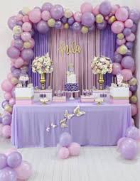 34 Ideas Baby Shower Girl Lavender Pink In 2020 Butterfly Baby Shower Pastel Balloons Lavender Baby Showers