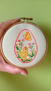 Free easter cross stitch pattern | pdf download. Easter Egg Cross Stitch Pattern Crossstitchingforfun Chicken In An Egg Easter Card Counted Cross Stitch Primitive Pattern Easter Embroidery Cross Stitch Patterns Cross Stitch Patterns Christmas
