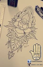 Beautiful Peony Rose Flower Tattoo Idea Design For A Thigh Arm By Dzeraldas Jerry Kudrevicius From At Mandala Flower Tattoos Flower Tattoos Rose Flower Tattoos