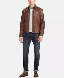 Polo Ralph Lauren Men S Leather Jacket Reviews Coats Jackets Men Macy S Men S Leather Jacket Ralph Lauren Men Leather Jackets Online