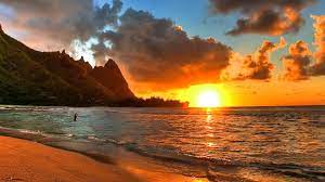 Descarga fondos de pantalla de paisajes en hd para tu ordenador o tablet. La Puesta De Sol Mas Hermosa De La Playa Atardecer Fondos De Pantalla Hd 1920x1080 Wallpapertip