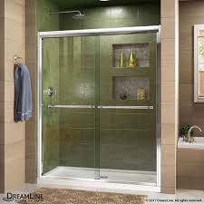 Quadrat transperant sliding simple shower door150mm height tray. Duet Bypass Sliding Shower Door Lowes
