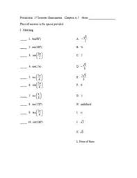 Trigonometric Identities Lesson Plans Worksheets Lesson Planet
