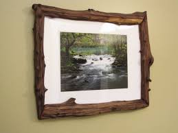 16x20 Log Picture Frame Cedar Driftwood Photo Frame Crafts Handmade Photo Frames Wooden Photo Frames