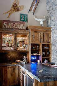 Shop our best selection of rustic home bars to reflect your style and inspire your home. 20 Rustic Home Bar Designs For The Best Parties Interior God Home Bar Designs Western Kitchen Western Kitchen Decor