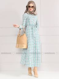 Dugmeli Elbise Mint Yesili Refka Modesty Fashion Moslem Fashion Muslimah Fashion