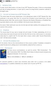 Account Determination In Sap Business One Pdf Free Download