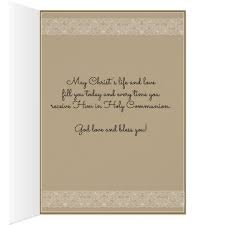 First Holy Communion Card W Prayer Verse Zazzle Com In 2020 First Holy Communion First Communion Quotes Communion Prayer